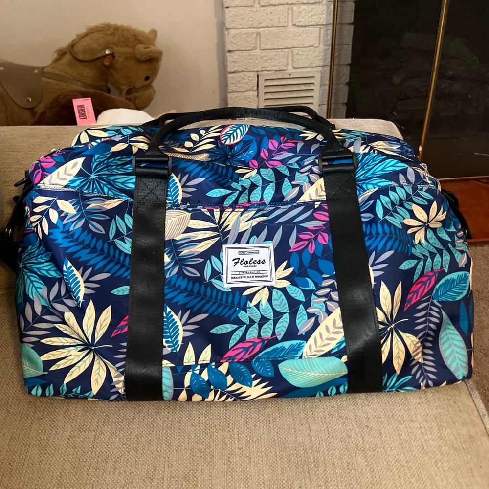 Flo less tropical weekender duffle bag